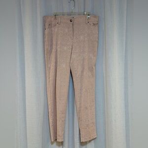 89th & Madison Blush Textured Skinny Pants